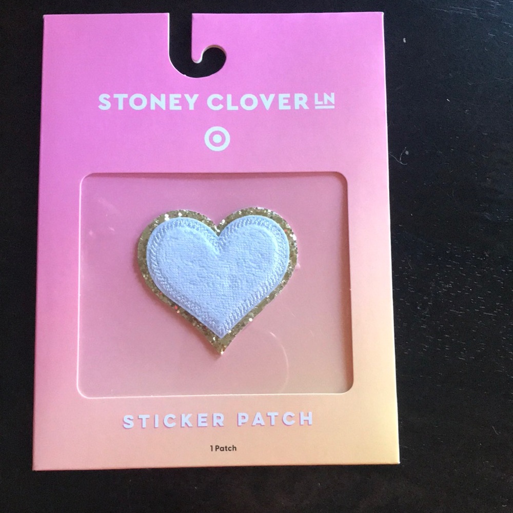 NWT Stoney Clover Lane x Target White Heart Sticker Patch